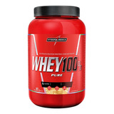 Suplemento Em Pó Integralmédica Whey 100% Pure Sabor Chocolate Maltado Em Pote De 907g