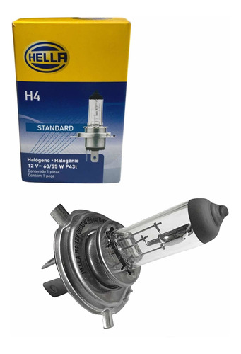 Foco H4 Halogeno 60/55w 250z 150z Bws125 Fz16 Ray Z Hella