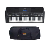 Teclado Yamaha Psr Sx600 Arranjador Com Capa Kit