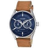 Reloj Citizen Para Hombre Cto Bu4020-01l Tablero Azul Y