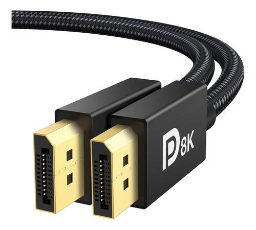 Cable Displayport Certificado Vesa 1.4, Ivanky 8k Dp, 2 Mts