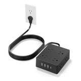 Multitóma Extensión Regleta Enchufe Plano 12 En 1 / Usb C