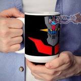 Taza Blanca Grande 15 Oz (443ml) Mazinger Z Head Sublimada