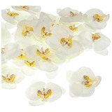 Cabezas De Flores De Orquídeas Artificiales De 3.9 Pulgadas,