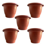 Kit 05 Vasos Pote De 9 Litros Para Orquídeas E Plantas