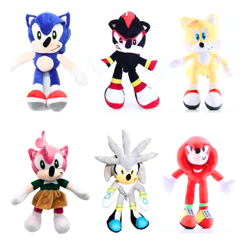 Peluche Muñeco Sonic Y Amigos Grande 45cm Producto Importado