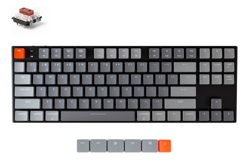 Teclado Mecánico Keychron K1 V5 L/profile Sw/brown Bluetooth