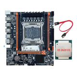 Placa Base X99 Con Cable E5 2620 V3 Cpu+ B85 Lga2011-3 4x