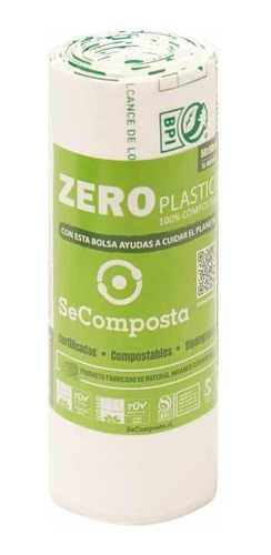 Rollo Bolsas Basura Papelero Compostables 50×60cm- 20 Micras