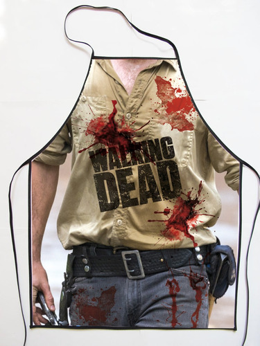 Delantal Cocina Walking Dead Personaje Divertido 50x65