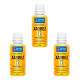 Corante Líquido Bisnaga 50ml Xadrez Amarelo (3 Unidades)