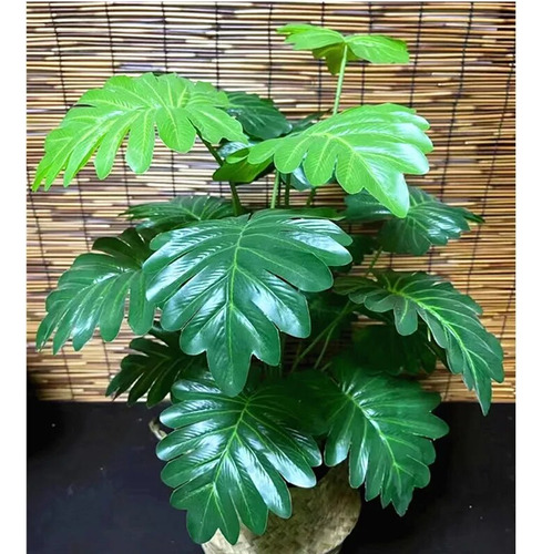 Plantas Artificiales Grandes De 70 Cm, Color Verde, Monstera