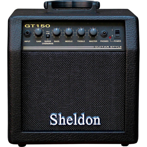 Cubo Amplificador De Guitarra Sheldon Gt-150 15wrms Cor Preto