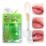 Labial Lip Gloss Bálsamo Oil Con Glitter Brillante Aloe Vera