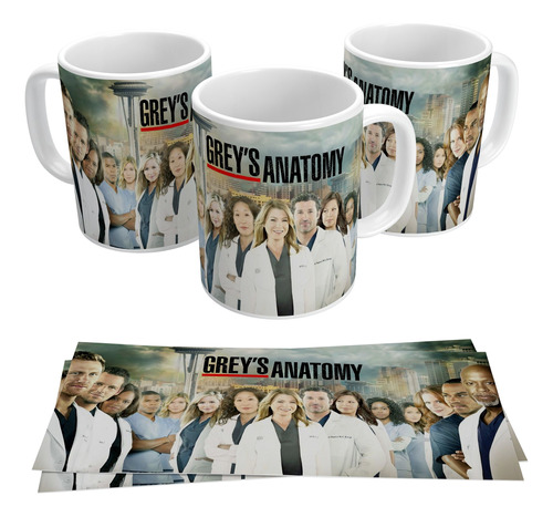 Taza De Ceramica Greys Anatomy 4k Art