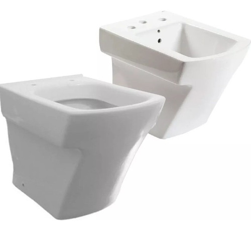 Juego De Inodoro Corto Y Bidet 