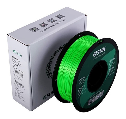 Filamentos Pla Seda Esun 1kg 1.75mm Verde | Filamentos