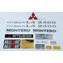 Mitsubishi Montero Emblemas Latertales 