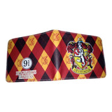 Billetera De Cuerina Harry Potter Escudo Gryffindor 9 3/4