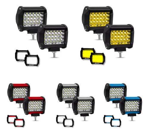 Par Faros 24 Led Dually Universal Alta/baja/estrobo Auxiliar