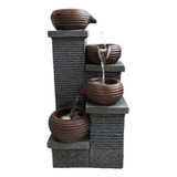 Fuente De Agua Deco Caidas Marron Feng Shui Cascada Jardin