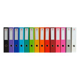 Bibliorato Color Forrado Pvc Oficio X10 Unidades Lomo Ancho