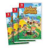 Combo Com 3 Animal Crossing New Horizons Switch Midia Fisica