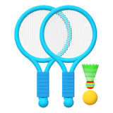 Juego De Tenis De Bádminton Para Niños Para Jugadores Azul