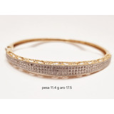 Pulseira De Ouro 18k Tipo Bracelete. 