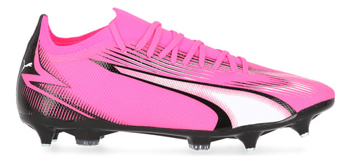 Botines Fútbol Puma Ultra Match Mxsg hombre En Rosa Y Blanco