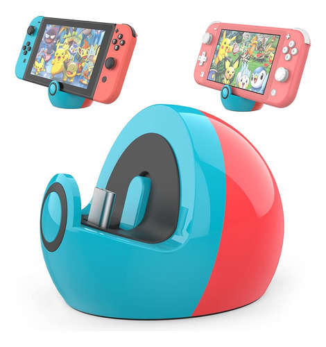 Soporte Pokebola De Carga Para Nintendo Switch Portable