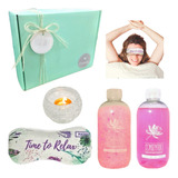 Set Relax Caja Regalo Mujer Box  Spa Rosas Kit Zen Aroma N42