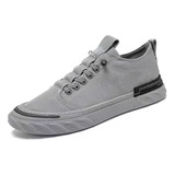 Zapatos Transpirables Casuales De Seda De Hielo Lona Hombres