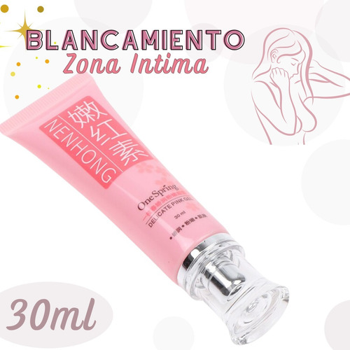 Crema Aclarante Zonas Intima Pezón Axilas Mujer Blanquea  