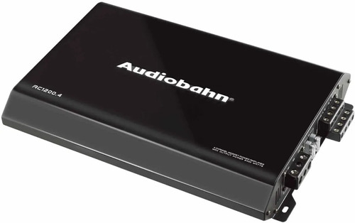 Fuente Amplificador Audiobahn 4 Canales 2400w Color Negro