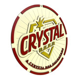 Placa Decorativa Crystal Cerveja 3d Relevo Bar Restaurante
