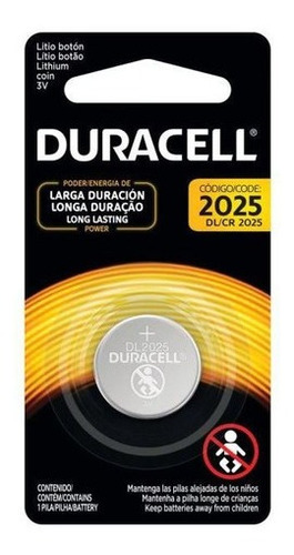 Pila Tipo Boton Cr2025 Duracell