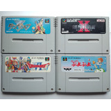 Lote De 4 Juegos De Super Famicom ( Snes ) Japoneses 