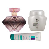 Kit Perfume Feminino Lesér + Luva Silicone. Creme Pra Os Pés