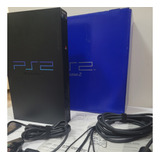 Playstation 2 Ps2 Fat + Cabo De Vídeo Componente + Caixa Original + Memory Card