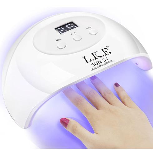 Lámpara De Uñas Led Uv De 72 W Para Kit De Esmalte De Uñas