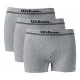 Kit Com 3 Cuecas Adulto Boxer Sem Costura Wilson