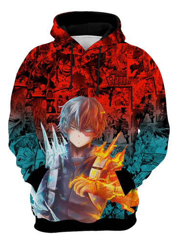 Blusa Moletom Boku No Hero Shoto Todoroki Anime Full 0133