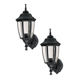 Kit De 2 Farol Colgante Pared Exterior Arbotante Soportado