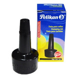 Tinta Para Sellos Pelikan X 28 Cc Color Negro