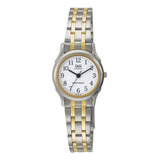 Reloj Para Mujer Qyq Q&q Q591j404y Bicolor Acero + Estuche 