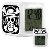 Reloj Despertador Straw Hat One Piece Anime Con Luces