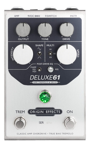 Pedal Origin Effects Deluxe 61 Amp Tremolo Drive Made In Uk