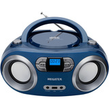 Radio Grabadora Megatek, Bluetooth, Cd, Fm, Azul