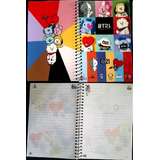 Libreta Bt21 Bts Kpop Coreano Cuaderno V3 Mascotas